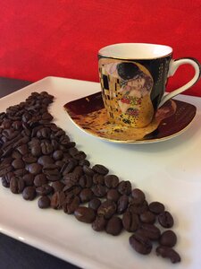 Black coffee cup espresso