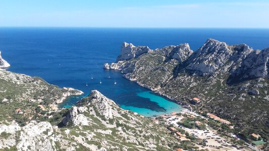 Marseille creeks mediterranean