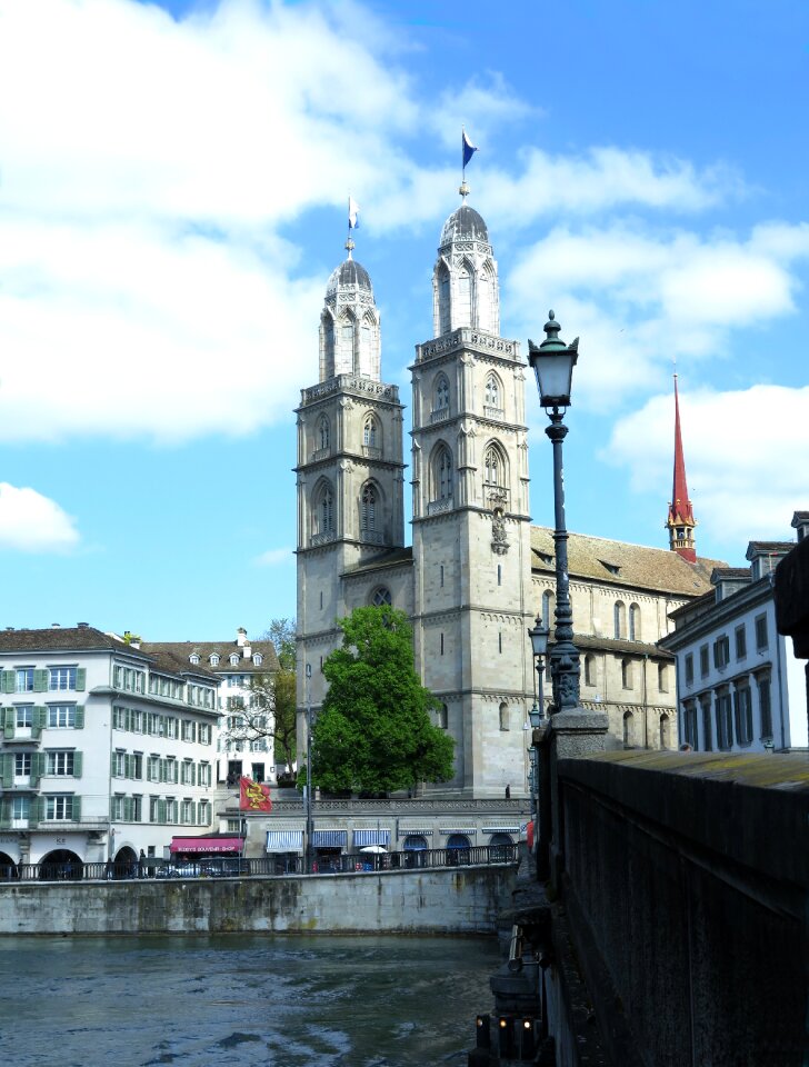Double tower historic center roofs