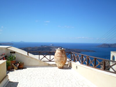 Sea view greek island resort