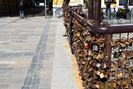 Padlock bridge miskolc hungary