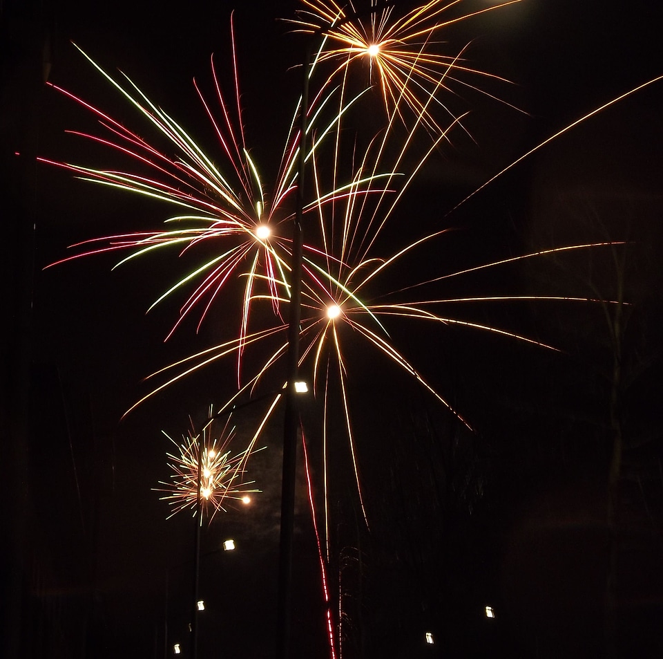 Fireworks new year fire stick