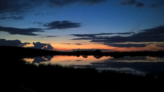 Wales evening clouds photo