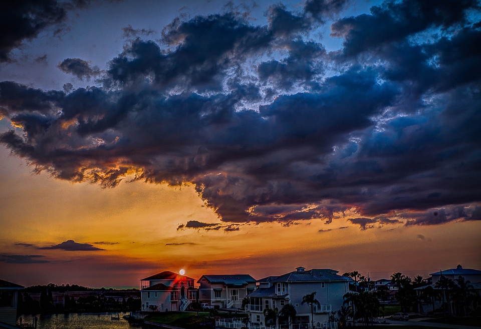 Sky clouds sunset photo