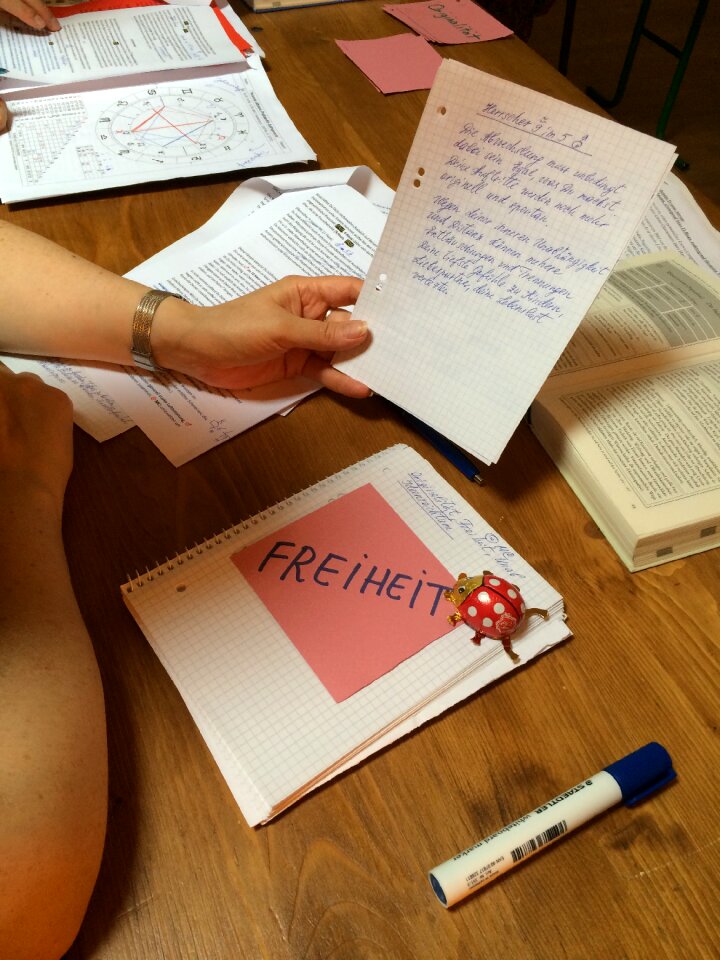 School text write