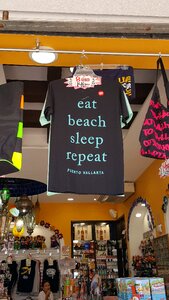 Eat beach sleep repeat curio shop