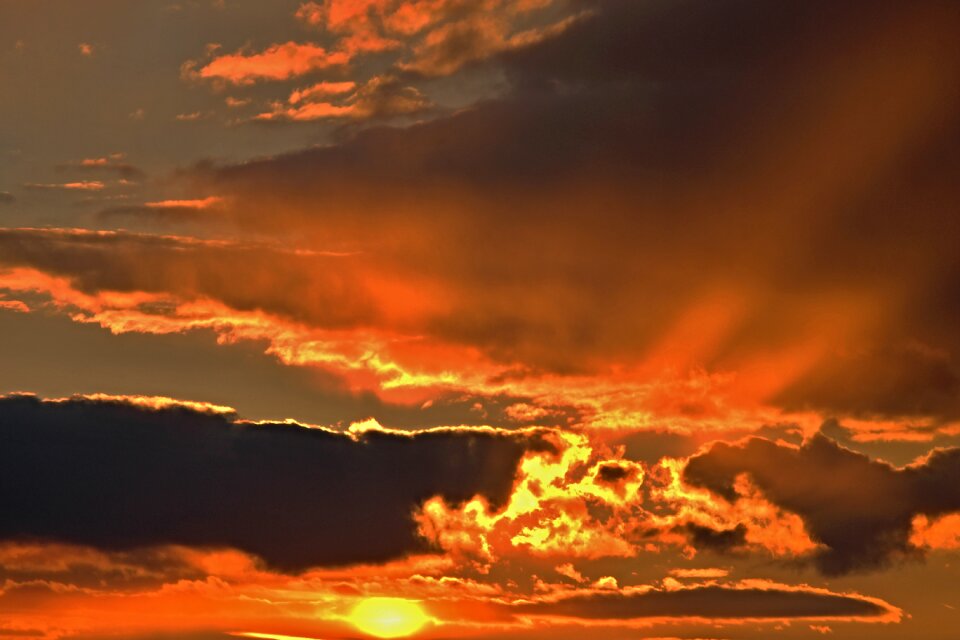 Nature clouds twilight photo