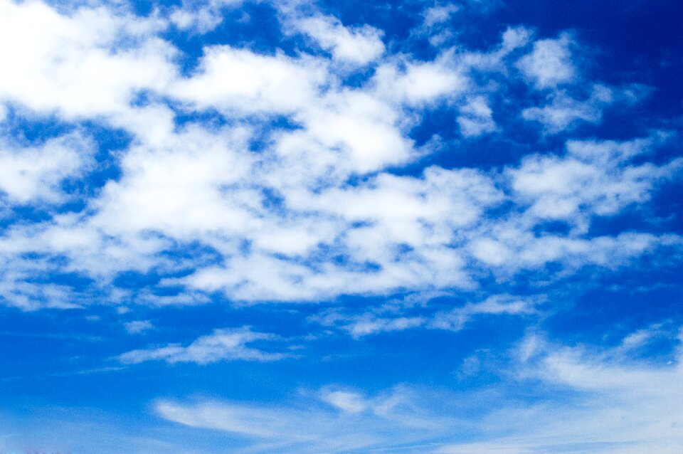 Clouds landscape blue sky