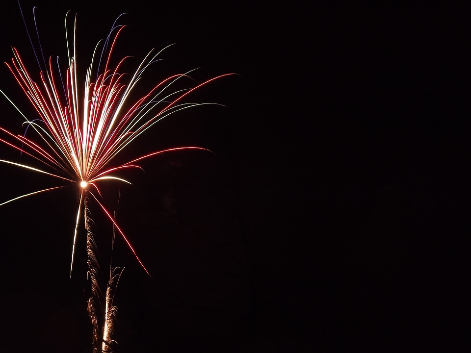 Fireworks party new year