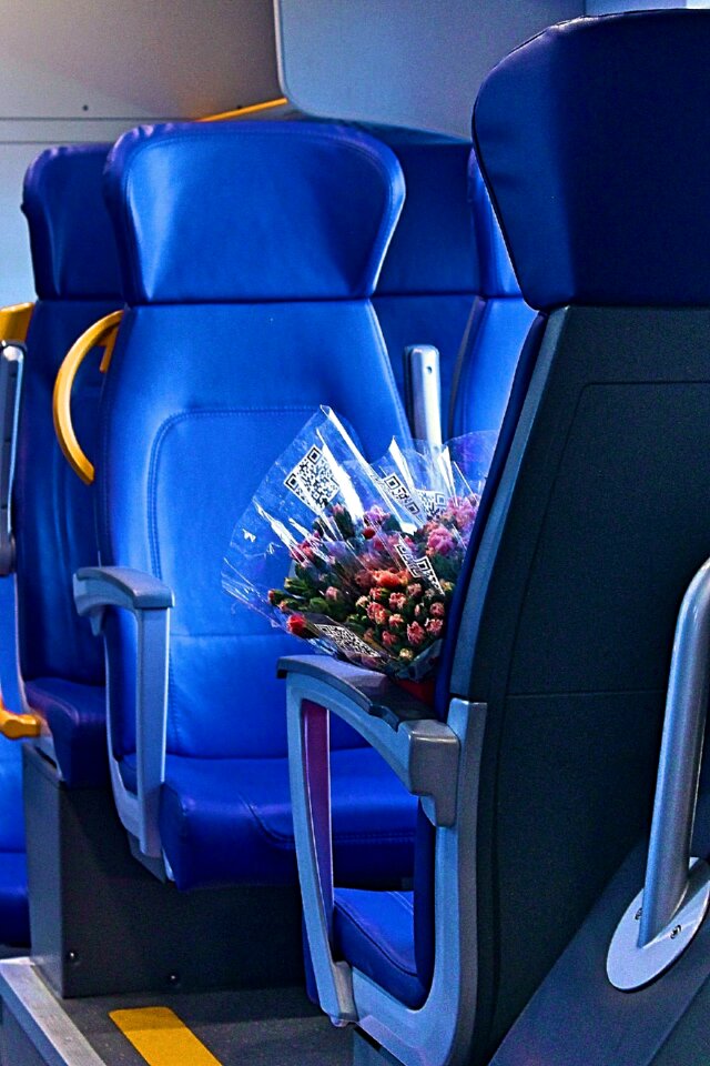Roses blue armchair