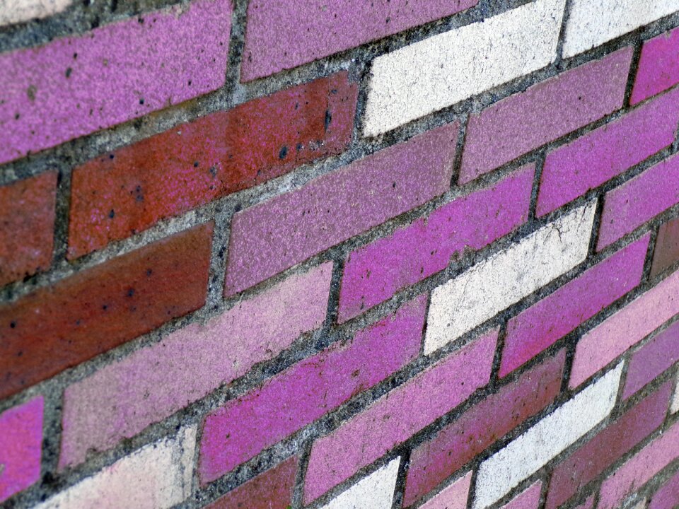 Purple wall stones