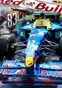 Racing car image editing fast