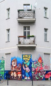 Wall mural facade photo