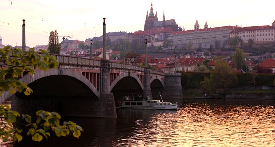 Castle czech republic river photo