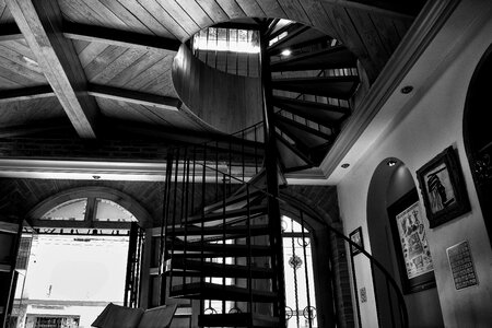 Architecture inside handrail photo