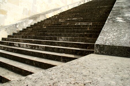 Gradually staircase stone stairs