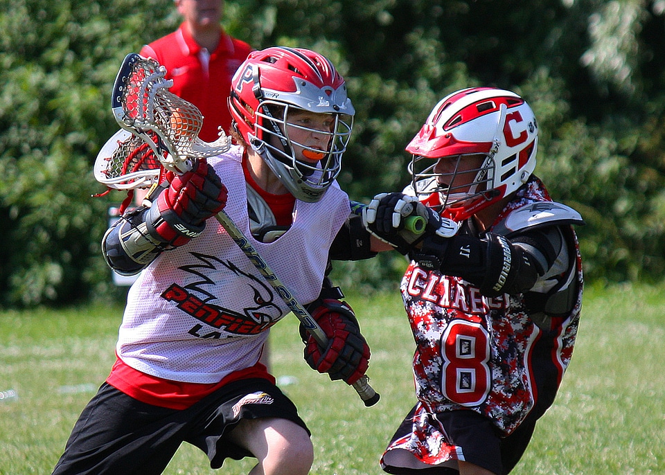 Lacrosse ball lacrosse player