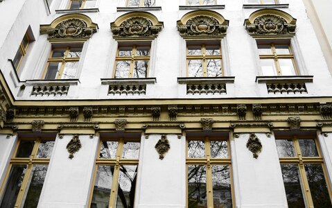 Old window building hauswand photo