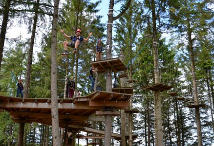 Climbing forest high ropes course drex