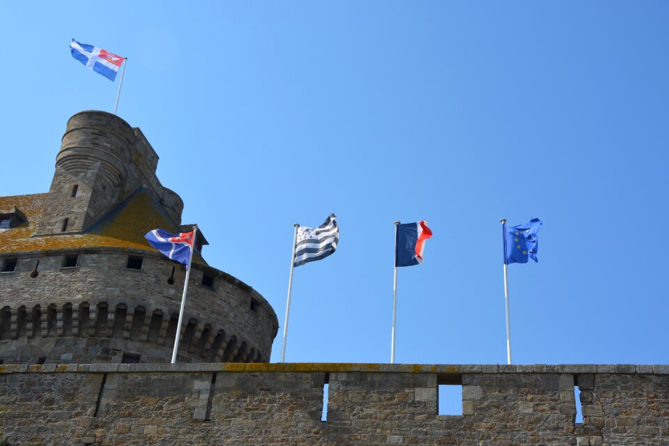 Saint malo france blue sky