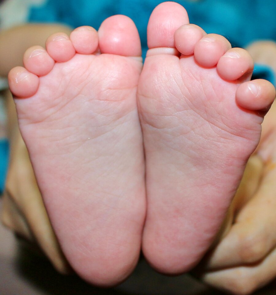 Cute baby girl happy