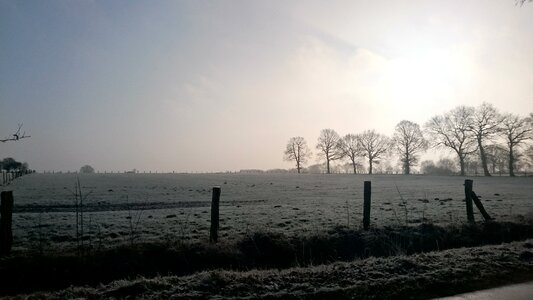 Sun winter panorama
