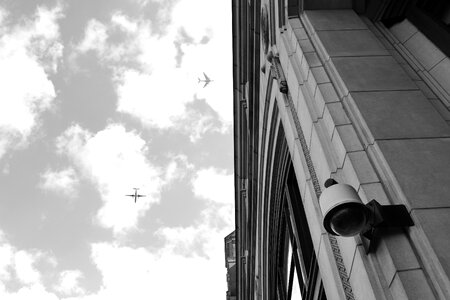 Airplane flight sky