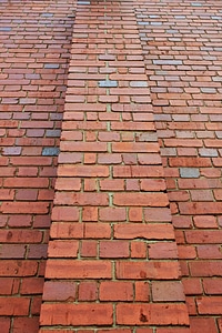 Red wall brick photo