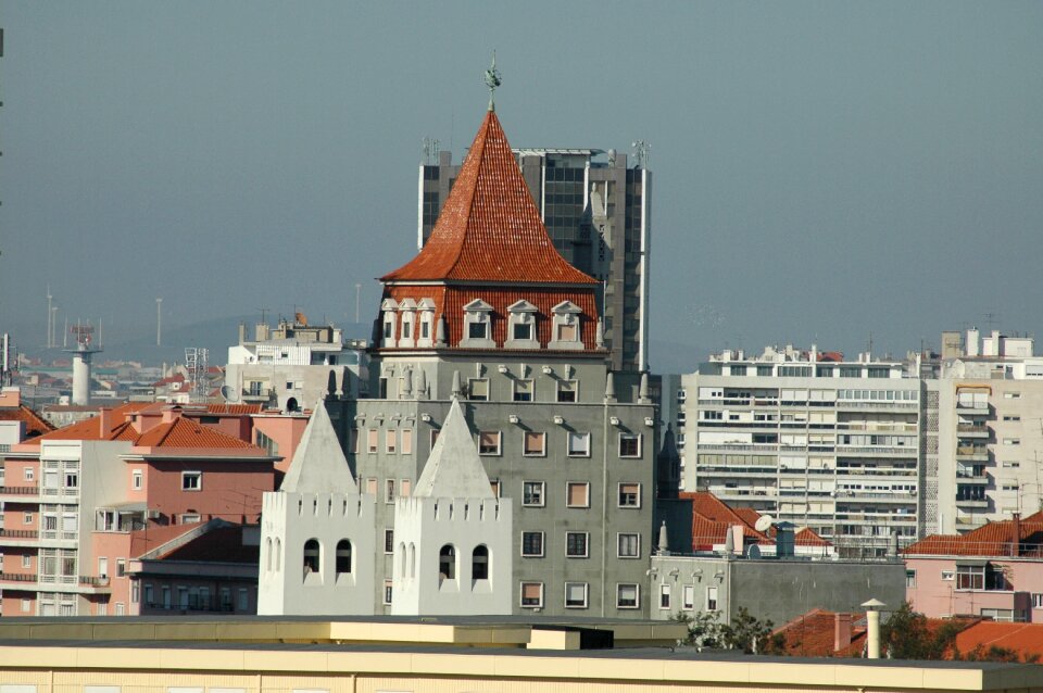 Holiday roofs city ​​view