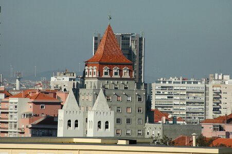 Holiday roofs city ​​view