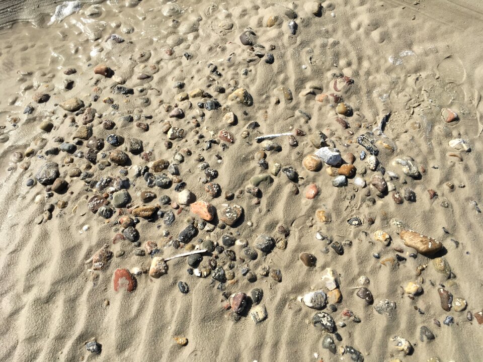 Flints coast by the sea