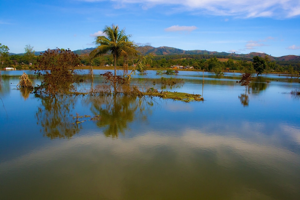 Blue sky landscapes