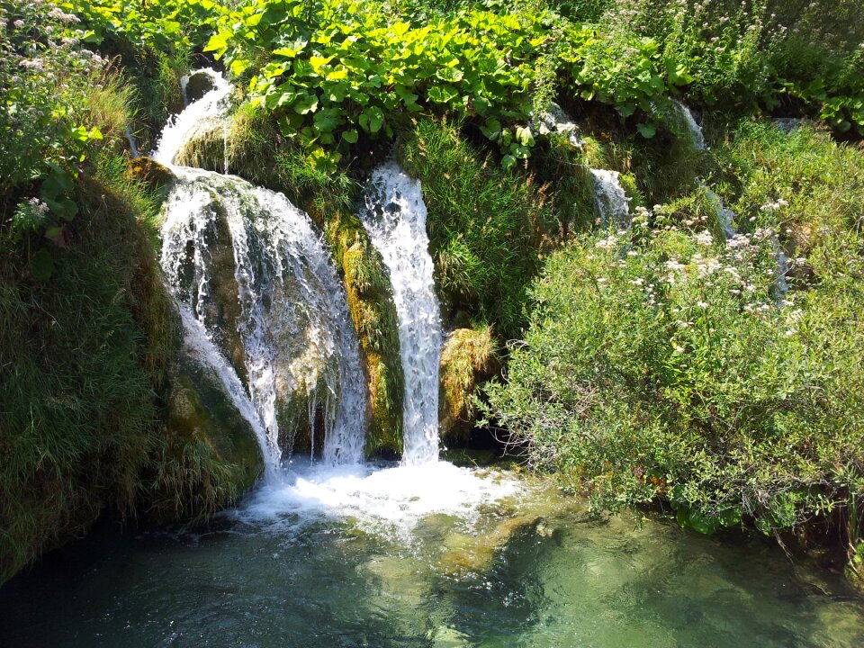 Waterfalls mountain pure