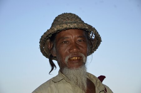 Myanmar old man face