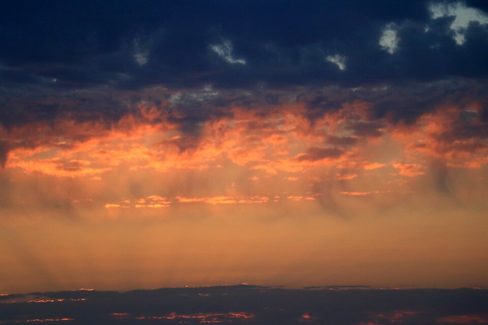 Orange morning sunrise