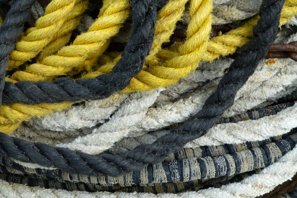 Fisherman ship traffic jams harness lines
