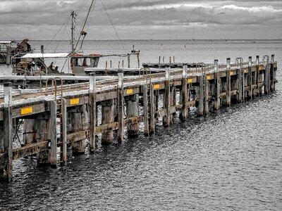 Harbor boat dock photo