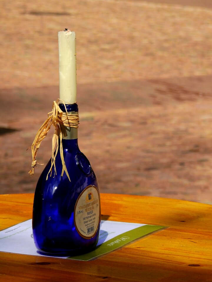Wax decoration glass