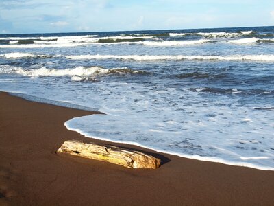 Central america beach wave photo