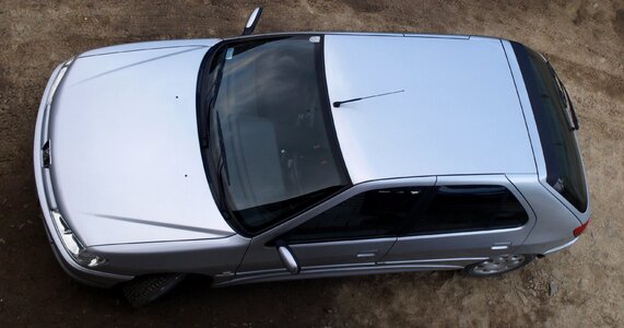 Hatchback silver metallic