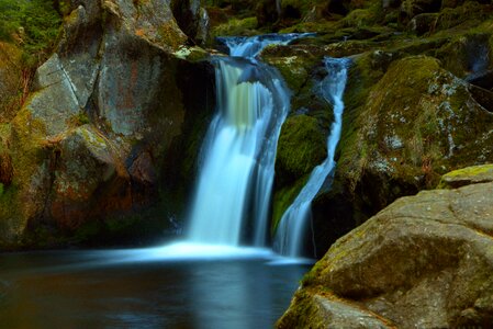 Landscape waterfalls river photo