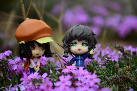 Doll purple spring