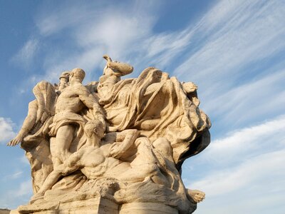 Rome bridge vittorio emanuele detail