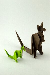 Origami art object photo