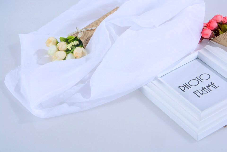 Little flower white photo frame