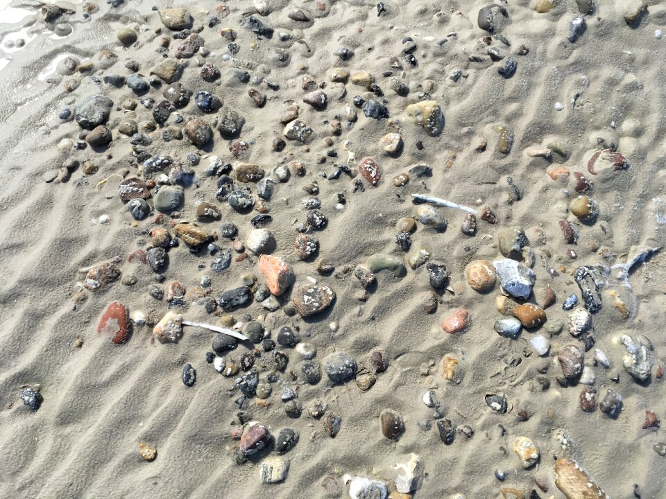 Flints coast by the sea