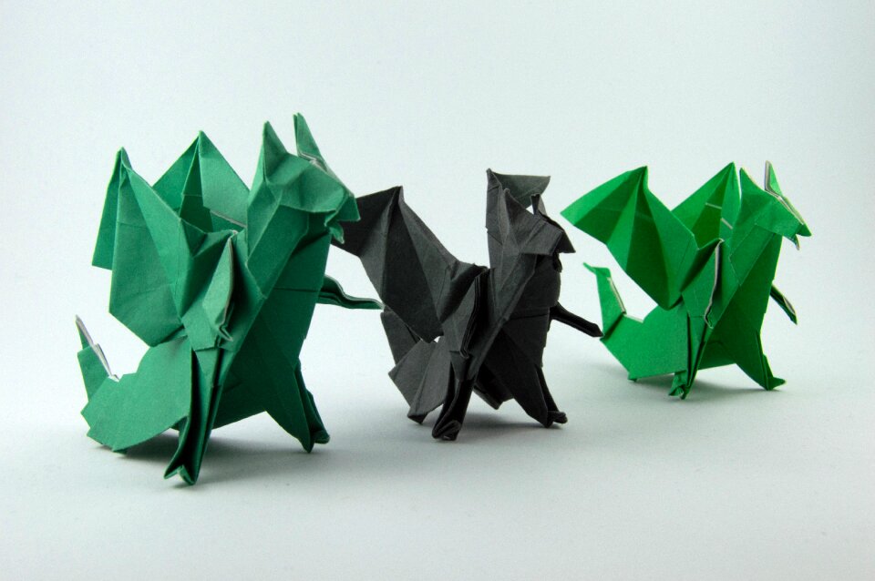 Origami art object photo