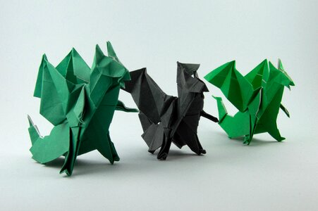 Origami art object photo