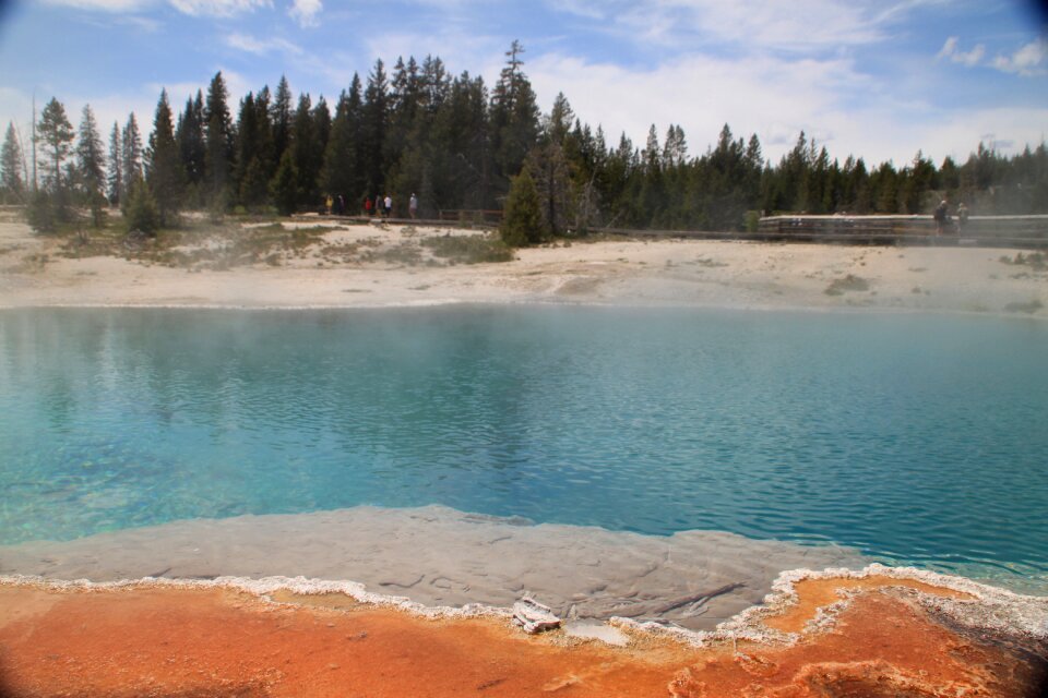 Geyser thermal landscape