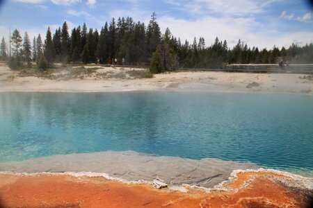 Geyser thermal landscape photo